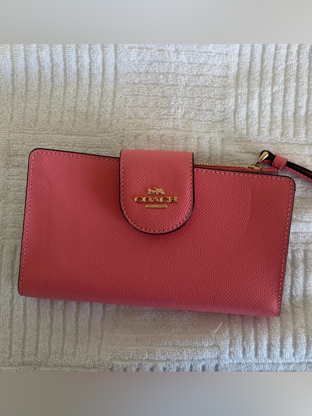 COACH Phone Wallet in Pink Lemonade